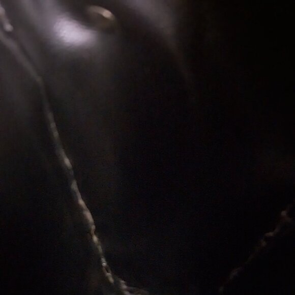 Salvatore Ferragamo Vintage Gold Chain Shoulder Bag Black Patent Snakeskin - Picture 7 of 8